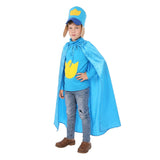 Dog Man Blue Outfit Kids Cosplay Costume Halloween Carnival Party Suit