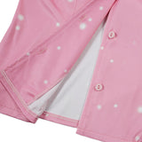 Dolly Parton Pink Fringe Set Cosplay Costume Halloween Carnival Party Suit
