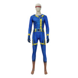 Doomsday Cyclops  Blue Jumpsuit Cosplay Costume Halloween Carnival Party Suit