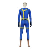 Doomsday Cyclops  Blue Jumpsuit Cosplay Costume Halloween Carnival Party Suit