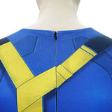 Doomsday Cyclops  Blue Jumpsuit Cosplay Costume Halloween Carnival Party Suit
