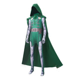 Doomsday Dr.Doom Green Jumpsuit Cosplay Costume Halloween Carnival Party Suit