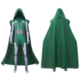 Doomsday Dr.Doom Green Jumpsuit Cosplay Costume Halloween Carnival Party Suit