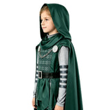Doomsday Dr.Doom Kids Children Green Outfit Cosplay Costume Halloween Carnival Party Suit