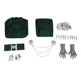 Doomsday Latverian Witch Women Green Outfit Cosplay Costume Halloween Carnival Party Suit