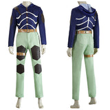 Doro he doro Caiman Blue Outfit Cosplay Costume Halloween Carnival Party Suit