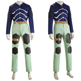 Doro he doro Caiman Blue Outfit Cosplay Costume Halloween Carnival Party Suit