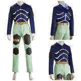 Doro he doro Caiman Blue Outfit Cosplay Costume Halloween Carnival Party Suit