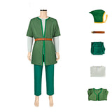 Dragon Quest Arusu Green Outfit Cosplay Costume Halloween Carnival Party Suit