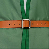 Dragon Quest Arusu Green Outfit Cosplay Costume Halloween Carnival Party Suit