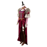 Dragon's Dogma 2 Wilhelmina Red Dress Cosplay Costume Outfits Halloween Carnival Suit 