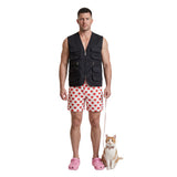 Dungeon Crawler Carl Carl Black Vest and Polka Dot Shorts Cosplay Costume Halloween Carnival Party Suit
