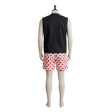 Dungeon Crawler Carl Carl Black Vest and Polka Dot Shorts Cosplay Costume Halloween Carnival Party Suit