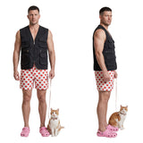Dungeon Crawler Carl Carl Black Vest and Polka Dot Shorts Cosplay Costume Halloween Carnival Party Suit