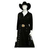Dutton Ranch Beulah Women Black Outfit Cosplay Costume Halloween Carnival Party Suit