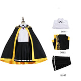 Wand and Sword The Wizard Knight Tale Lihanna Owenzaus Black Outfit Cosplay Costume Halloween Carnival Party Suit