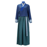 East Palace Saeng Gang Women Blue Outfit Cosplay Costume Halloween Carnival Party Suit