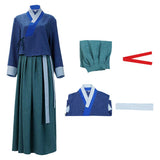 East Palace Saeng Gang Women Blue Outfit Cosplay Costume Halloween Carnival Party Suit