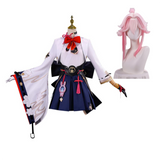 Honkai: Star Rail Evanescia Women White Outfit Cosplay Costume Halloween Carnival Party Suit