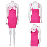 Elle Woods Women Pink Dress Cosplay Costume Halloween Carnival Party Suit