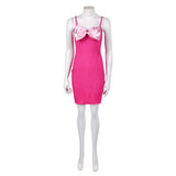 Elle Woods Women Pink Dress Cosplay Costume Halloween Carnival Party Suit