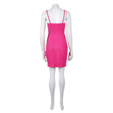 Elle Woods Women Pink Dress Cosplay Costume Halloween Carnival Party Suit