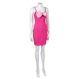 Elle Woods Women Pink Dress Cosplay Costume Halloween Carnival Party Suit