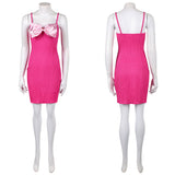 Elle Woods Women Pink Dress Cosplay Costume Halloween Carnival Party Suit