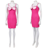 Elle Woods Women Pink Dress Cosplay Costume Halloween Carnival Party Suit