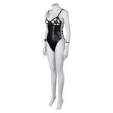 Elvira: Mistress of the Dark Elvira Halloween Sexy Leather Suit Set Cosplay Costume Outfits