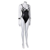 Elvira: Mistress of the Dark Elvira Halloween Sexy Leather Suit Set Cosplay Costume Outfits