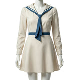 Enola Holmes 3 Enola Women White Sailor Outfit Cosplay Costume Halloween Carnival Party Suit