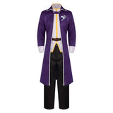 Fairy Tail Gray Fullbuster Purple Set Cosplay Costume Outfits Halloween Carnival Suit