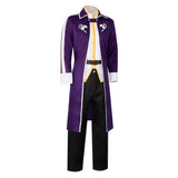 Fairy Tail Gray Fullbuster Purple Set Cosplay Costume Outfits Halloween Carnival Suit