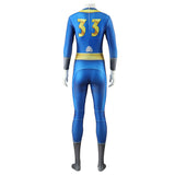 Fallout 2024 TV Lucy Shelter 33 Blue Jumpsuit Cosplay Costume Outfits Halloween Carnival Suit