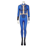 Fallout 2024 TV Vault 33 Vault Dweller Blue Printed Jumpsuit Cosplay Costume Outfits Halloween Carnival Suit
