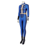 Fallout 2024 TV Vault 33 Vault Dweller Blue Printed Jumpsuit Cosplay Costume Outfits Halloween Carnival Suit