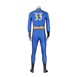 Fallout 2024 TV Vault 33 Vault Dweller Blue Printed Jumpsuit For Men Cosplay Costume Outfits Halloween Carnival Suit