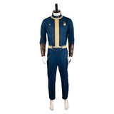 Fallout 2024 TV Vault 4 Vault Dweller Unisex Blue Jumpsuit Cosplay Costume Outfits Halloween Carnival Suit