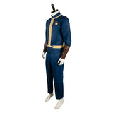 Fallout 2024 TV Vault 4 Vault Dweller Unisex Blue Jumpsuit Cosplay Costume Outfits Halloween Carnival Suit