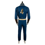 Fallout 2024 TV Vault 4 Vault Dweller Unisex Blue Jumpsuit Cosplay Costume Outfits Halloween Carnival Suit