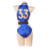 Fallout 204 TV Lucy Original Sexy One Piece Blue Swimsuits Swimwear Cosplay Costume Outfits Halloween Carnival Suit