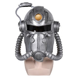 Fallout Maximus Cosplay Silvery Latex Masks Helmet Masquerade Halloween Party Costume Props