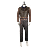 Fallout TV The Ghoul Cooper Howard Brown Coat Suit Cosplay Costume Outfits Halloween Carnival Suit