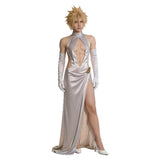 Final Fantasy Cloud Strife White Dress Cosplay Costume Halloween Carnival Party Suit