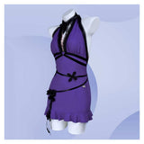 Final Fantasy Tifa Lockhart Purple Adult Women Cosplay Costume Halloween Carnival Party Suit   