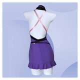 Final Fantasy Tifa Lockhart Purple Adult Women Cosplay Costume Halloween Carnival Party Suit   