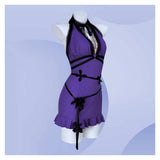 Final Fantasy Tifa Lockhart Purple Adult Women Cosplay Costume Halloween Carnival Party Suit   