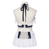 Final Fantasy Tifa Lockhart Women White Swimsuit Cosplay Costume Halloween Carnival Party Suit