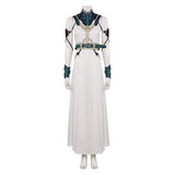 Final Fantasy VII Aerith Gainsborough White Dress Cosplay Costume Outfits